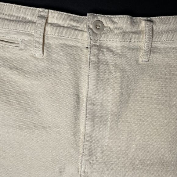 Madewell Women's Emmett High Rise Shorts Ivory Denim NWT Off-white 32 NEW - Picture 4 of 15